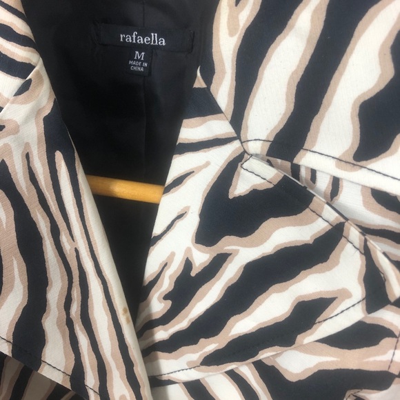 Rafaella Blazer Zebra Striped M - Picture 4 of 6